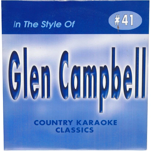 Country Karaoke Classics GLEN CAMPBELL Country Karaoke Classics CDG Music CD