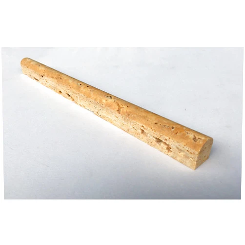 Squarefeet Depot 3/4x12 Gold Travertine Pencil Liner Wall Trim Tile