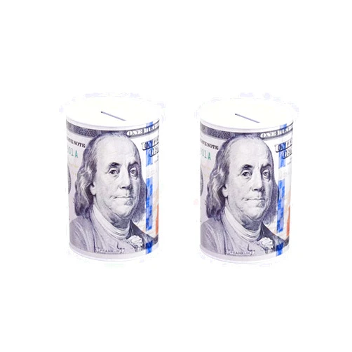 TSY TOOL 2 Pack $100 Dollar Bill Piggy Bank 6