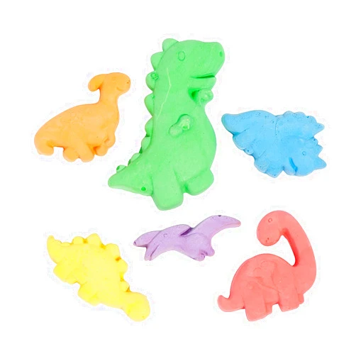 Fun Express Dinosaur-Shaped Sidewalk Chalk - 6 Pieces