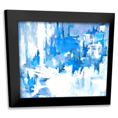 ArtDirect - Circle Art Group 18x15 Black Modern Framed Art Print Titled: Iceberg