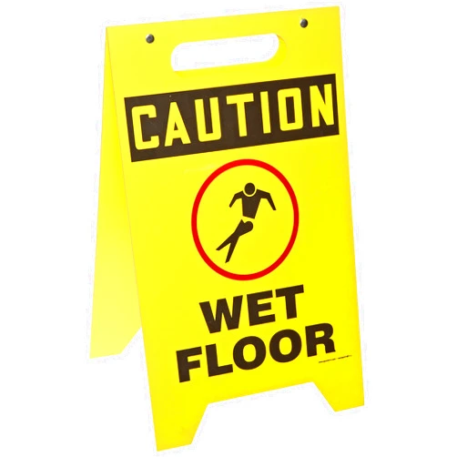 Accuform MF111 Plastic Free-Standing Fold-Ups Floor Sign,