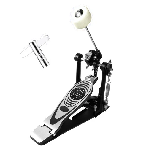 Acfunique Bass Drum Pedal Kick Drum Pedal,Double Chain Drive Adjustable Beater Head Pedals Drum Step On Hammer Foot Percussion Hardware Bass Pedal For Drum Set Single Bass Pedal Drum Accessories