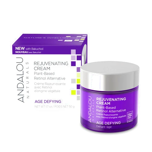 Andalou Naturals Age Defying Plant-Based Retinol Alternative Cream, 1.7 Ounce