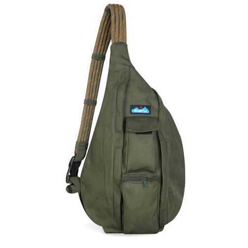 KAVU Original Rope Bag Sling Pack with Adjustable Rope Shoulder Strap