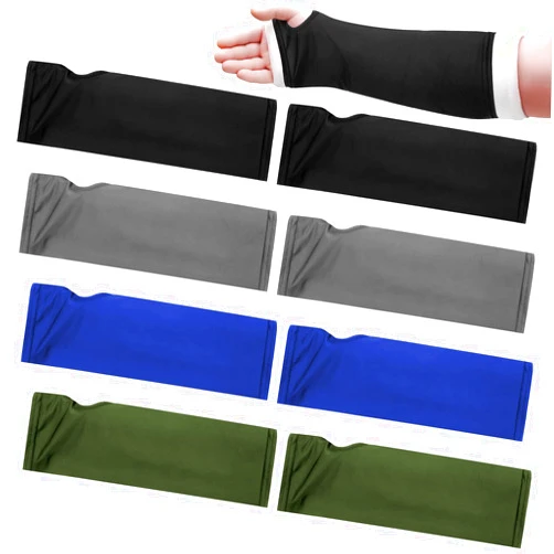 Boao 8 Pcs Arm Cast Cover Short Cast Covers Protector Arm Sling Sleeve Cast Decorations Removable Washable Arm Wrist Elbow Protection Cover 11 Inch Length x 9-11 Inch Circumference (Mixed Colors, Classic)