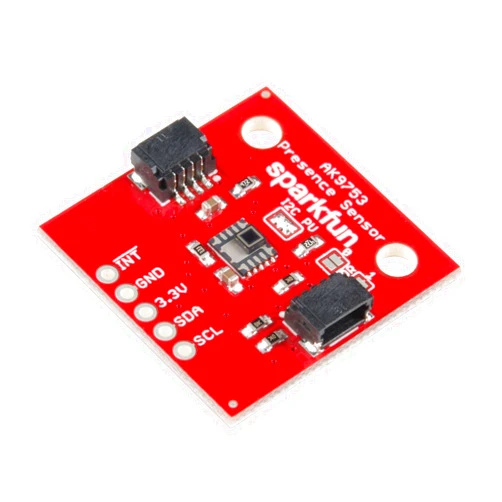 SparkFun Human Presence Sensor Breakout - AK9753 (Qwiic) - 4-Channel Nondispersive Infrared Detector Tell which Direction a Person is Moving 16-bit Digital Value Four sensors Voltage 1.7V to 3.3V PIR