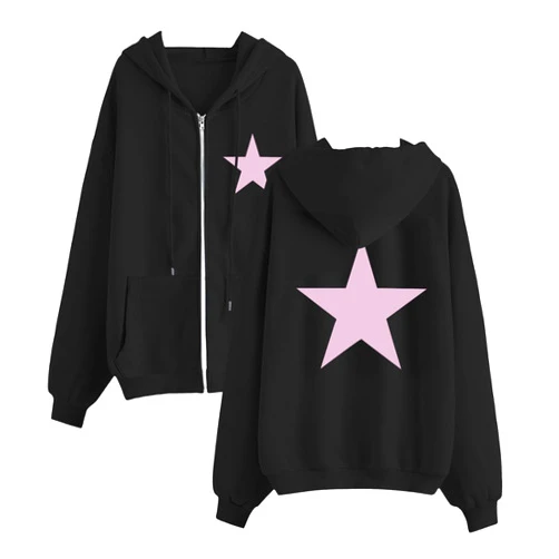 MXTPOV Womens Zip Up Hoodies 2024 Winter Oversized Sweatshirts Fleece Long Sleeve Casual Loose Jackets Fashion Outfits