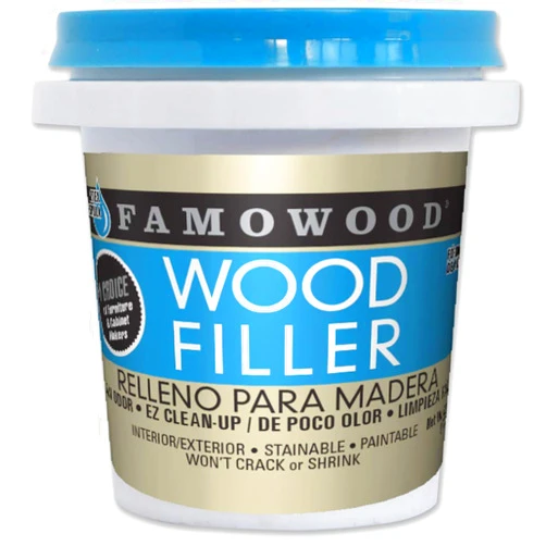 FamoWood 40042142 Latex Wood Filler - 1/4 Pint, Walnut