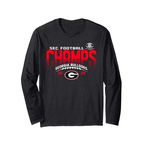 Elite Authentics Georgia Bulldogs SEC Champs 2024 Football Icon Long Sleeve T-Shirt