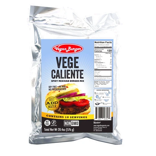 Vegan Burger (18 Serving Bag): Vege Caliente Mix - Long Term Storage 10+ Years