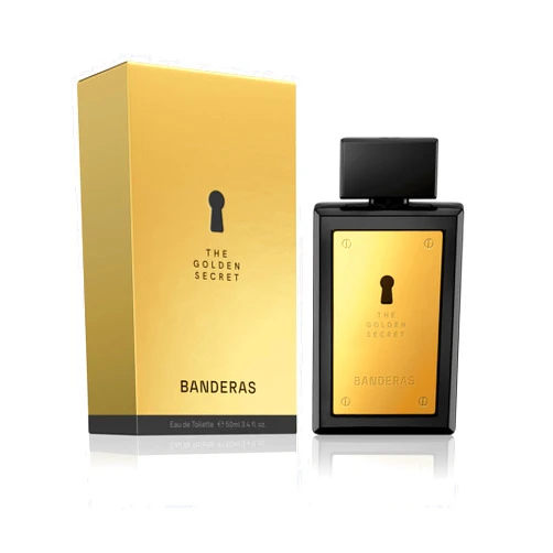 Banderas Perfumes - The Golden Secret - Eau de Toilette Spray for Men - Long Lasting - Masculine, Casual and Elegant Fragrance - Mint, Apple and Spicy Notes - Ideal for Day Wear - 1.7 Fl Oz