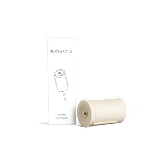Bloomy Lotus Bamboo Nebulizing Diffuser Nozzle Set | Easily Swap Out Essential Oils Without Cleaning | Includes 1 Nozzle & 4 Tubes
