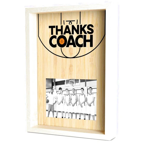 ChalkTalkSPORTS Premier Basketball Photo Frame | Thanks Coach