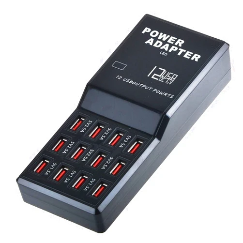 FUHAOXUAN Charging Station for Multiple Devices, 60w 12-Ports USB Charging Station, Charging Station for Multiple Devices Apple, Compatible with Various Brands of Mobile Phones