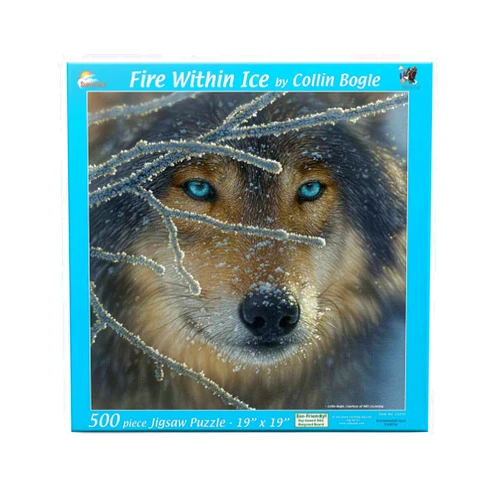 SUNSOUT INC - Fire Within Ice - 500 pc Jigsaw Puzzle by Artist: Collin Bogle - Finished Size 19