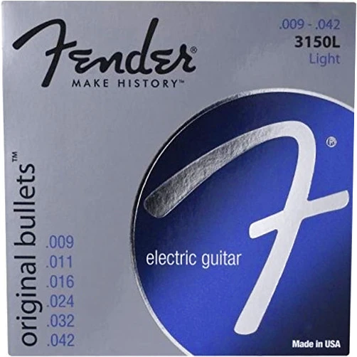 Fender 3150L Original Bullet Pure Nickel Strings, Light, 9-42
