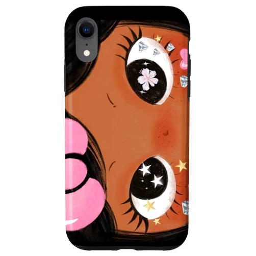Aesthetic Y2K Cute Kawaii Aesthetic Y2K Soft Girl Cute Eyes Kawaii Case for iPhone XR