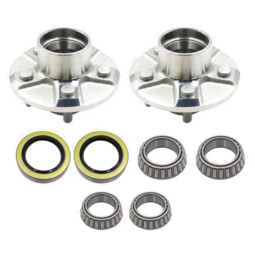 LOSTAR Set of 2 Boat Trailer 3500lbs Hub with Bearing Kit 44649/68149 5 Bolt Lug