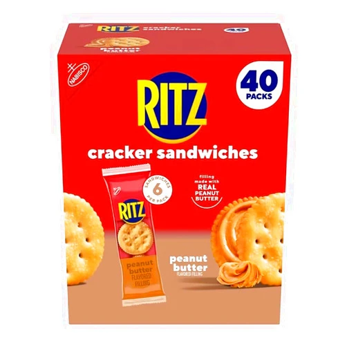 Ritz Cracker Peanut Butter Sandwiches 40 Packs