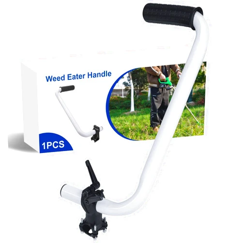 Ecmln Upgraded Weed Eater Handle, Trimmer Handle Grip, Ergonomic Trimmer Grip with Bracket Clamp Weedeater Handle Extension Stainless Steel Weed Eater Attachments for Easy Yard Trimming & Landscaping