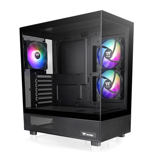 Thermaltake View 270 Plus TG ARGB Black Mid Tower E-ATX Case; 3x120mm ARGB Fans Included; Support Up to 360mm Radiator; Front & Side Dual Tempered Glass Panel; CA-1Y7-00M1WN-01; 3 Year Warranty