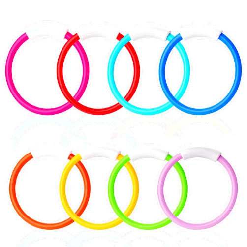 JOYIN Dive Rings Pool Toys, 8 Pcs Colorful Pool Rings for Kids, Underwater Training Pool Diving Rings, Swimming Pool Dive Ring Toy for Kids Gifts Summer Swim Water Fun Pool Games(Diving Rings)