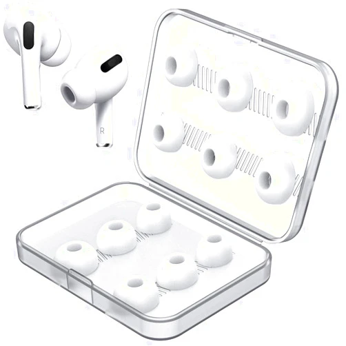Link Dream 12 Pieces Replacement Ear Tips for AirPods Pro/AirPods Pro 2 Silicon Ear Buds Tips with Portable Storage Box (S/M/L) (6 Pairs)