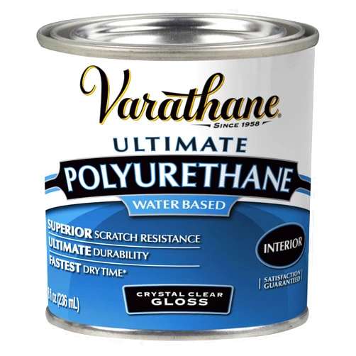 Varathane 200061H Water-Based Ultimate Polyurethane, Half Pint, Gloss Finish
