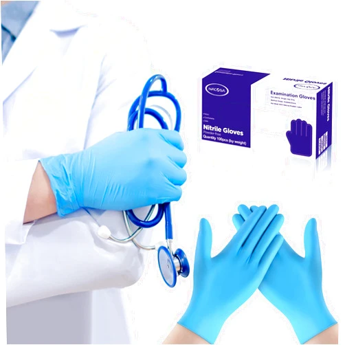 Nacosa Nitrile Gloves Disposable Gloves Latex Free Powder Free Medical Exam Glove