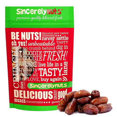 Sincerely Nuts No Sugar Added Pitted Dried Dates, 5lb - Whole Fresh Unsweetened Dry Date Pieces - Natural Non Sugared Dates for Mixed Fruits, Bread & Smoothies - Vegan, Kosher & Gluten Free Snack