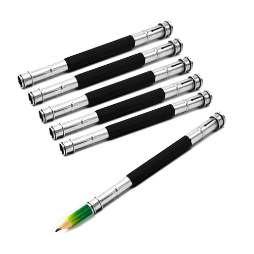 MOFIT Pencil Extenders 6PCS Adjustable Pencil Lengthener Tool Coupling Device for School,Office,Sketch,Art,Writing