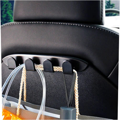 APKULEEP Seat Back Hooks for Tesla 3 Teska Y 2017-2023, Headrest Hooks Car Bag Hook Back Seat Hanger for Model 3 Model Y 2023 Accessories (2 Pack Black)
