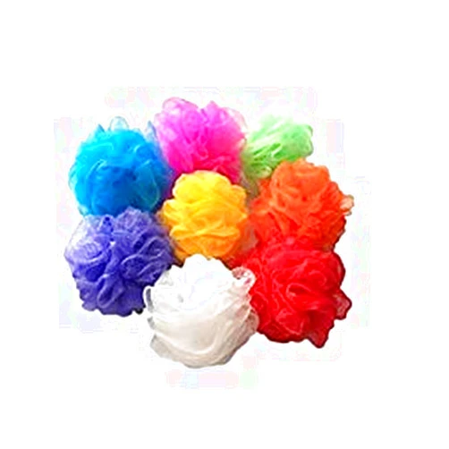 BIMIGET Mesh Loofah Sponges, 8-Pack Small Loofahs for Kids Colorful Sponges Mesh Pouf Resuable Shower Sponges Loofah Bath Ball Back (8 Pack)