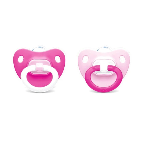 NUK Orthodontic Pacifier, Girl, 0-6 Months, 2-Pack