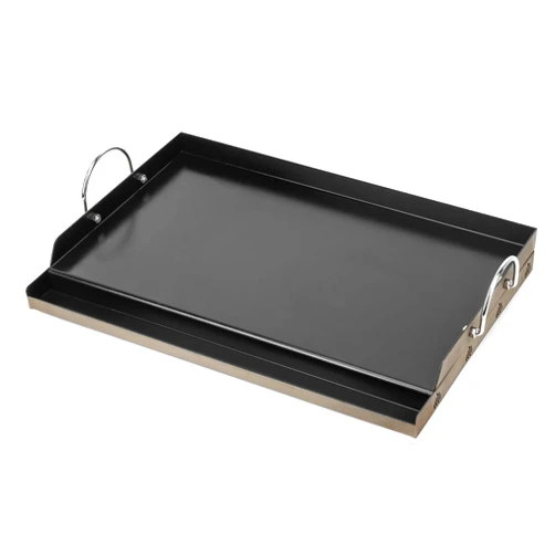 Only fire Onlyfire Universal BBQ Griddle with Handles for Charcoal/Gas Grills, Ceramic Coated Non-stick Flat Top Griddle for Outdoor Cooking, 23