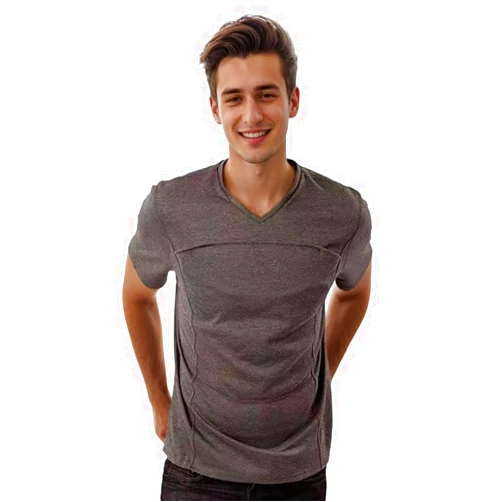 HYLZLLQ Kangaroo Shirt for Dad Baby V Neck Dad Baby Carrier Shirt Cotton Short Sleeve Men's Baby Carrier Shirt Dad Kangaroo T-Shirt