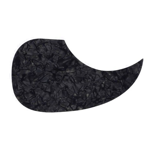 ARTIBETTER Guitar Pickguard Anti-Scratch Guard Plate Self-Adhesive Pick Guard Sticker for 40/41 Inch Acoustic Guitar Parts Black