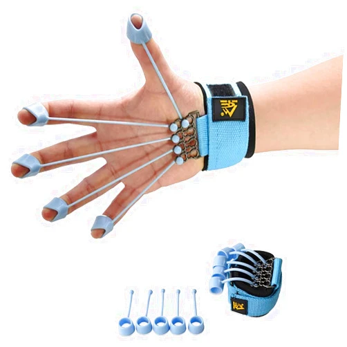 Krdebasai Finger Strengthener Hand Grip Strength Trainer Finger Extension Stretcher Exerciser Hand Rehab Work Out Relieve Pain Arthritis and Grip Training Krdebasai 40LB