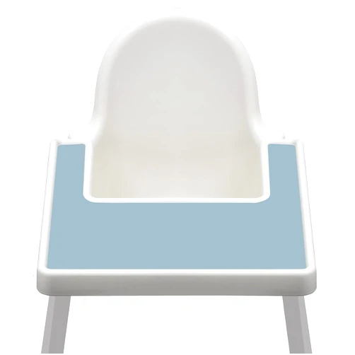 The Best Brand High Chair Placemat compatible with IKEA Antilop Baby High Chair - Dishwasher Safe, BPA Free Silicone Placemats – Baby Led Feeding Foods Placemat for Toddler and Babies (Steel Blue)