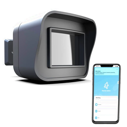 HTZSAFE Smart Motion Sensor - WiFi Motion Detector-Smart Outdoor Home Security - Weather Resistant - Remote APP Notifications- Compatible With Alexa, Google Home&IFTTT - No Hub Required&No Monthly Fee