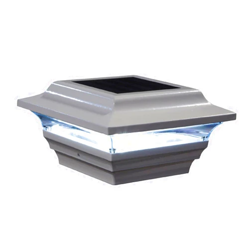Classy Caps SL211W Aluminum Imperial Solar Post Cap, Fits a 4
