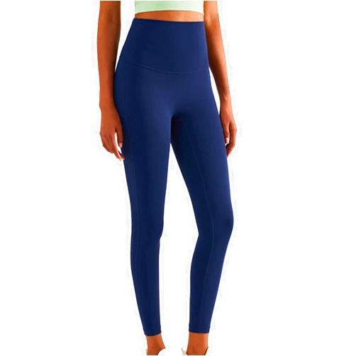 Smilice Women's Cropped High-Waisted Leggings with Invisible Inner Pocket