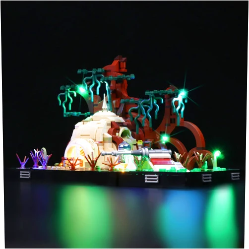 cooldac Light Kit for Lego Dagobah Jedi Training Diorama, LEDs Lighting Compatible with Dagobah Jedi Training Lego 75330 (Without Building Block, Just Light Kit)