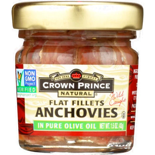 Crown Prince Flat Anchovies in Oil ( 18x1.5 OZ)