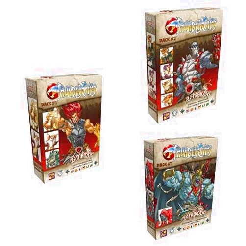 CMON Zombicide Thundercats Character Pack Bundle - Packs 1, 2 & 3, Compatible with Black Plague & Green Horde, Cooperative Strategy Board Game, Ages 14+, 1-6 Players, 60 Minute Playtime, Made