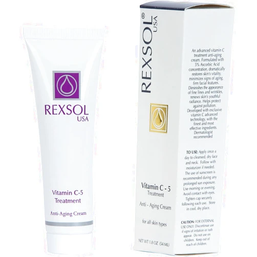 REXSOL 5% Vitamin C Treatment Anti-aging Cream. (54 ml / 1.8 fl oz)