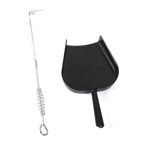 Kamado factory Ash Removal Tool and Ash Pan for Big Green Color Egg,Stainless Steel Big Green Kamado Egg Accessories Ash Tool Poker for Primo and Other Charcoal Kamado (at+AP)