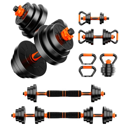 Stepwaver Adjustable Dumbbell Set 20LBS/50LBS/70LBS Free Weights Dumbbells,4 in1 Weight Set,Dumbbell, Barbell, Kettlebell, Push-up, Home Gym Fitness Workout Equipment for Men Women