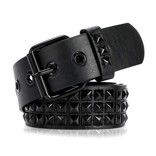 YA BELT Studded Belt Goth Belt for Women and Men Metal Punk Belt Scene Style Cool Belts for Jeans